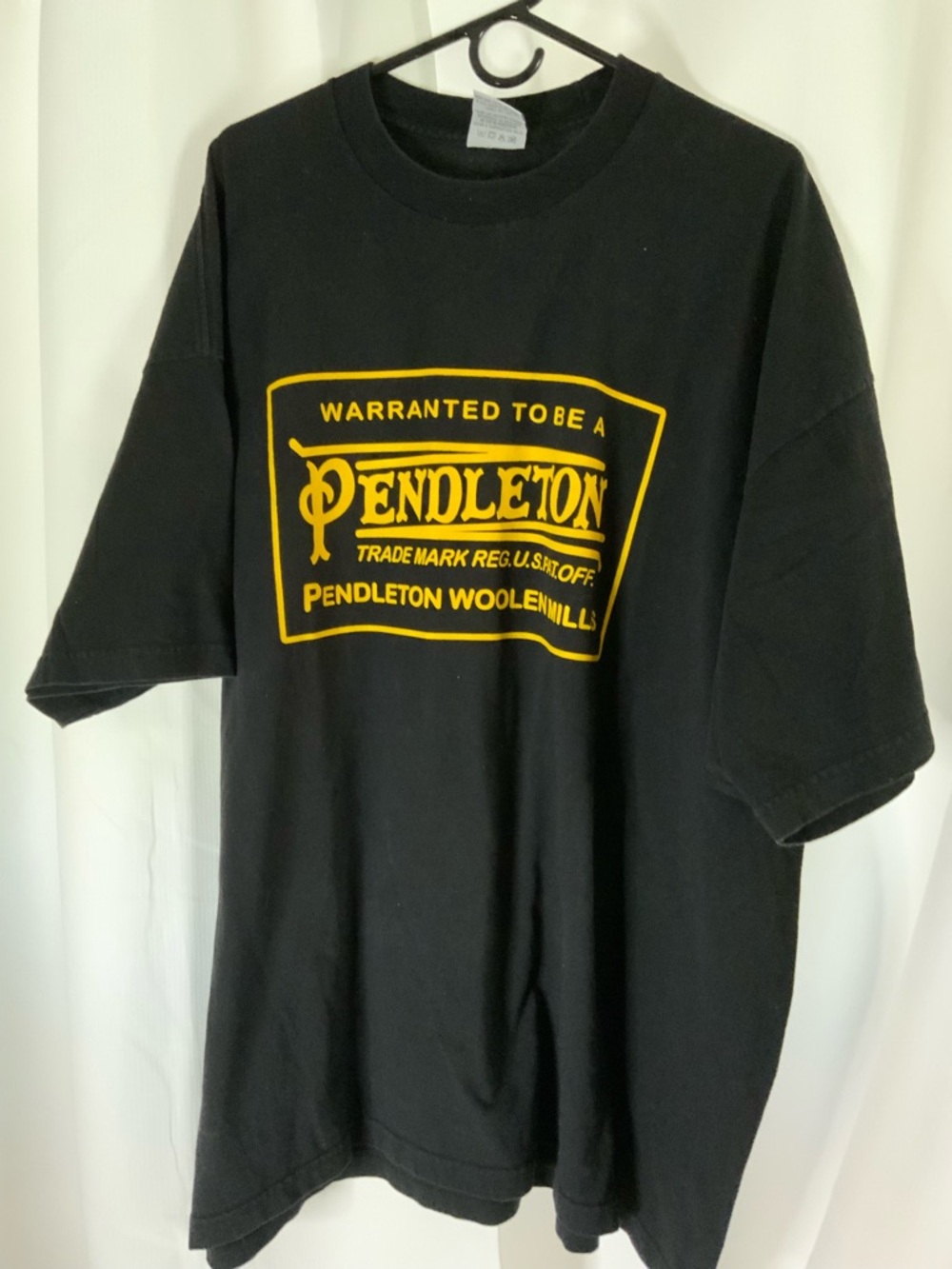 Pendleton Men's Black Short Sleeve Logo Tee with Yellow Graphic